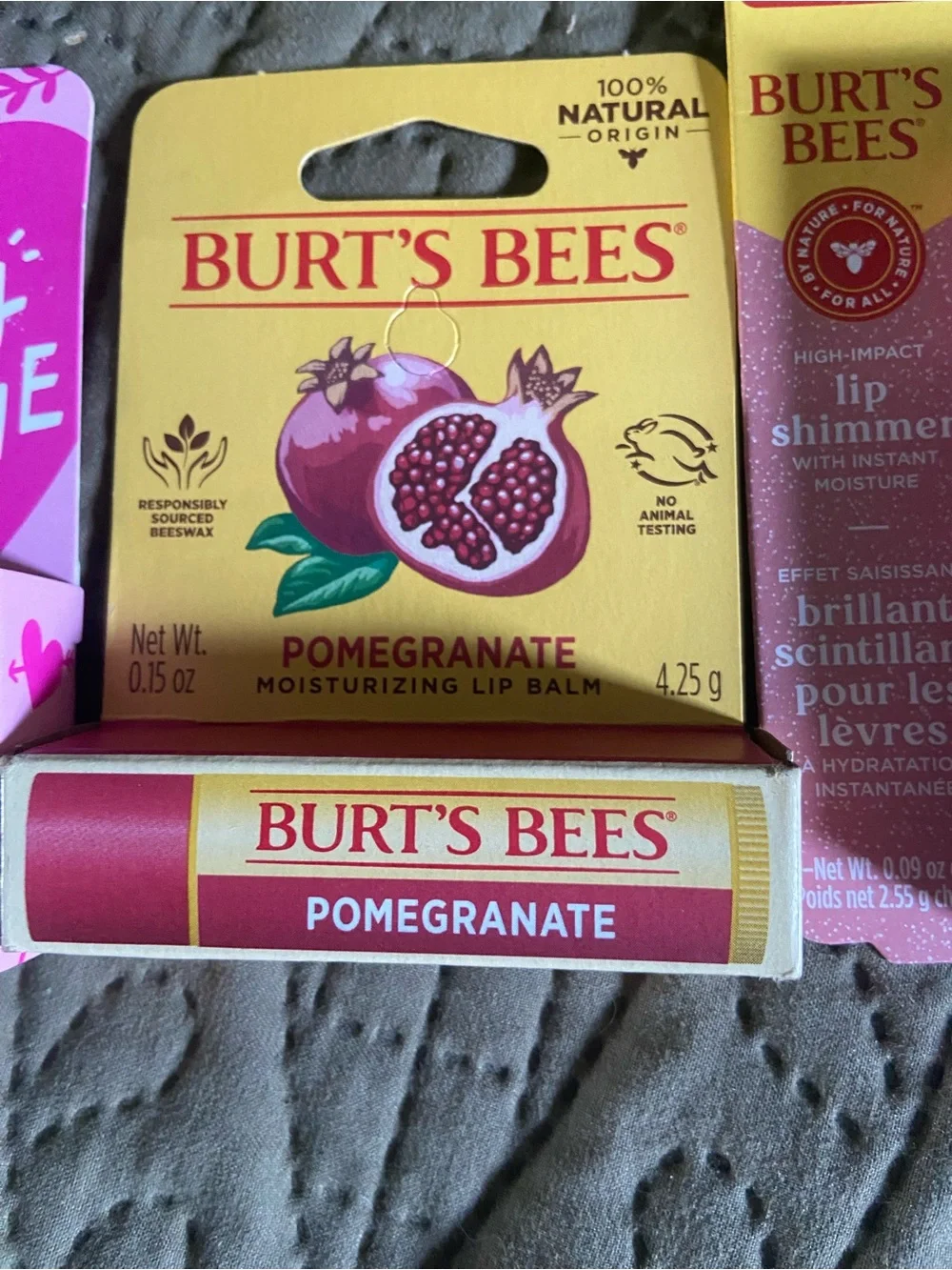 Burt's Bees Combo Packs Bundle of Tinted Lip Balm Lip Shimmer & Lip Balm